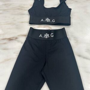 A.V.G Black High-Waist Leggings